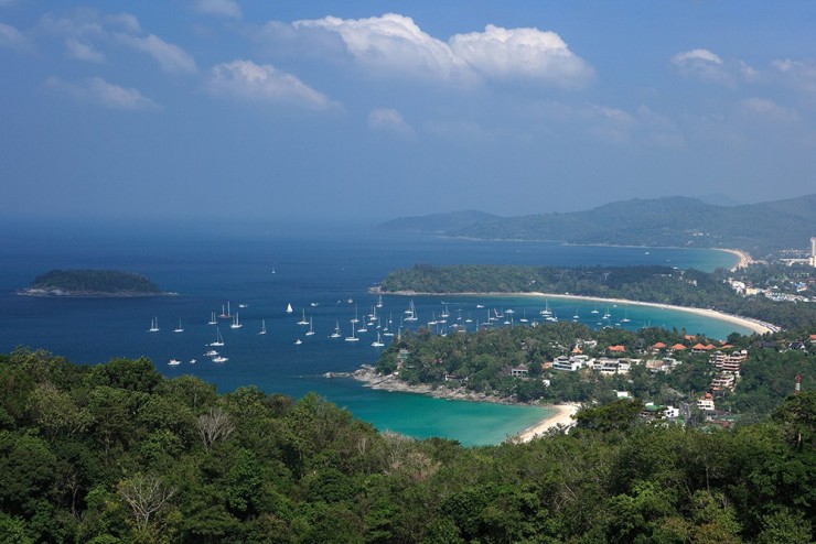 The viewpoint of three beaches of Phuket - Kata Noi, Kata and Karon