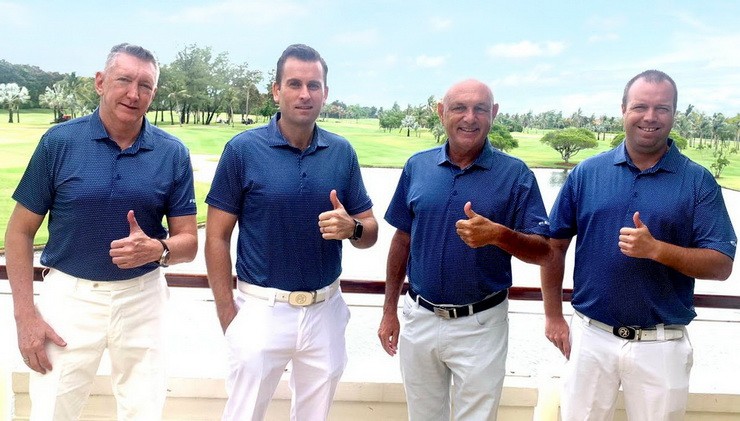 Boyd Barker, Chief Operating Officer, Golfasian, Mike Moir, Founder and Managing Director, FENIX XCell, Mark Siegel, Founder and Chairman, Golfasian and Chris Watson, Chief Commercial Officer, Golfasian — pictured here at Thai Country Club — will work in tandem to bolster Thailand's golf industry.