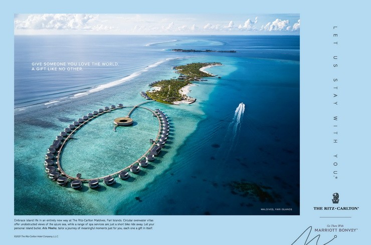 Give Someone You Love The World: Embrace island life in an entirely new way at The Ritz-Carlton Maldives Fari Islands.