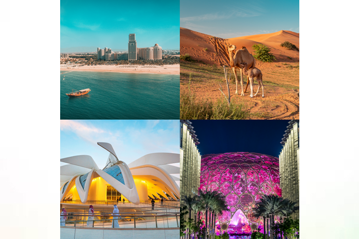 Picture: Top Row: Scenes from Ras Al Khamiah, UAE.  Bottom Row: Expo 2020 in the UAE.