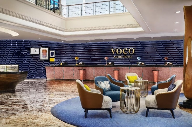 voco Orchard Singapore - hotel exterior and hotel lobby rendering
