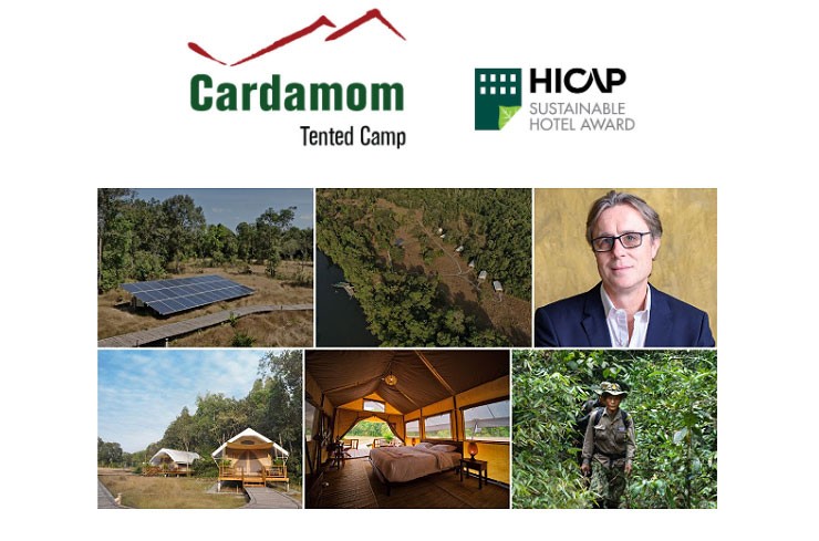  Cardamom Tented Camp, its environment, and Willem Niemeijer (right).