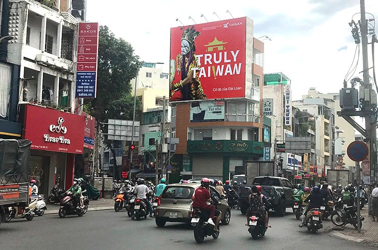 Exposure from outdoor advertisement in Vietnam.