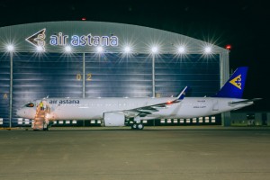 Air Astana’s ninth Airbus A321LR.