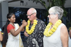 'Welcoming visitors to 'Sail Andamans' at Port Blair, India