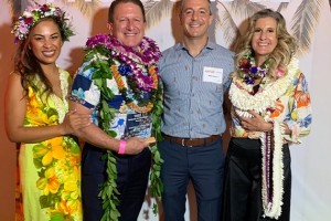 Jeff Wagoner (2nd from left) at the Pacific Edge Business Achievements Awards