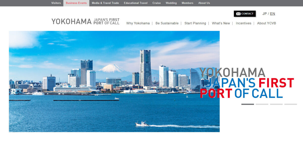 Yokohama Business Events website