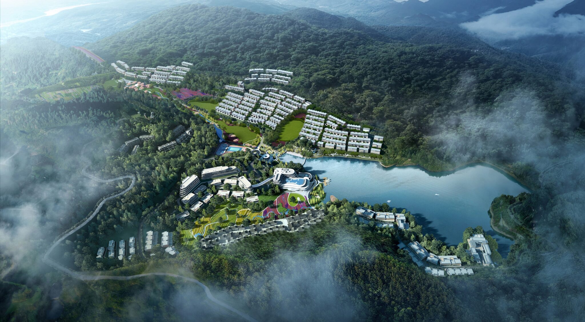 Anantara Shaoxing Resort - Aerial View - Rendering