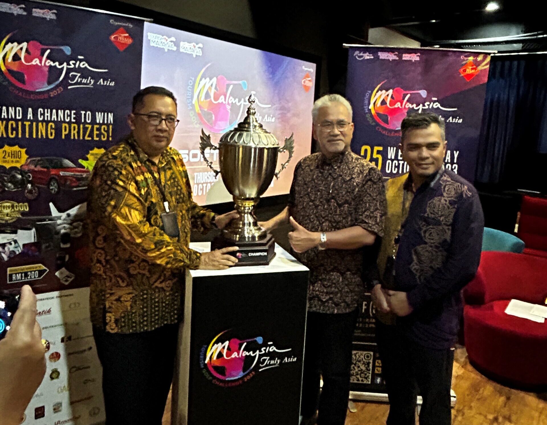 Malaysia Truly Asia Tourism Golf Challenge 2023 Trophy