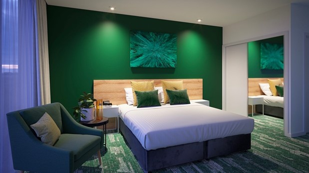 Interior of a room at La Quinta by Wyndham Ellerslie Auckland, stylishly designed to reflect the dynamic energy of Auckland.
