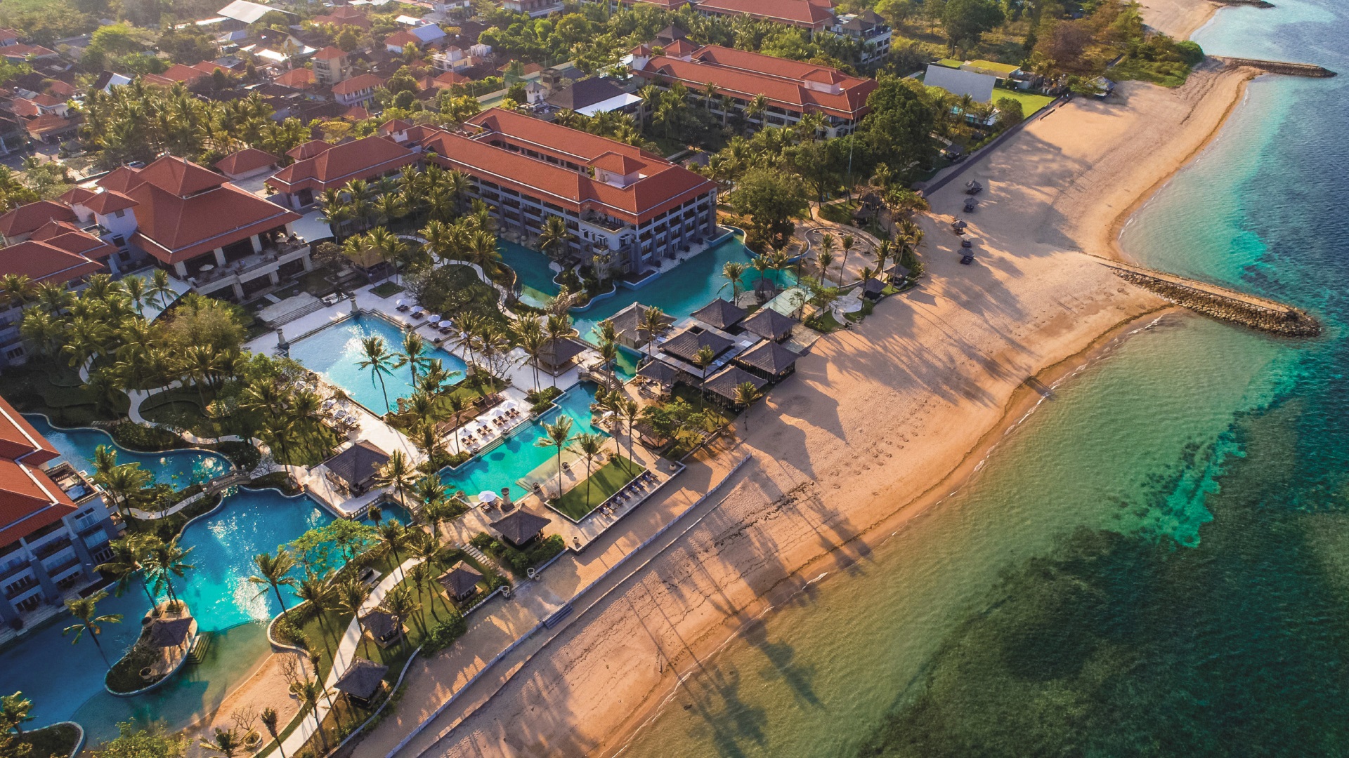 A beachfront five star Bali resort