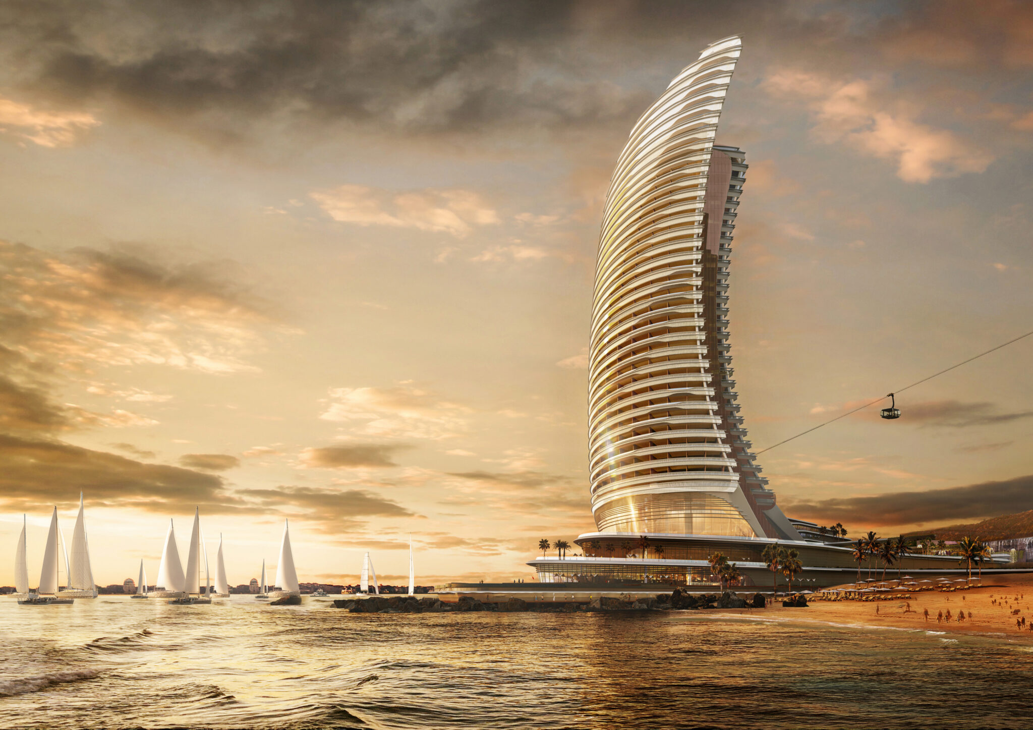 The Luxury Collection Resort, Hon Thom Island will be a spectacular sail-shaped hotel nestled directly on the shore