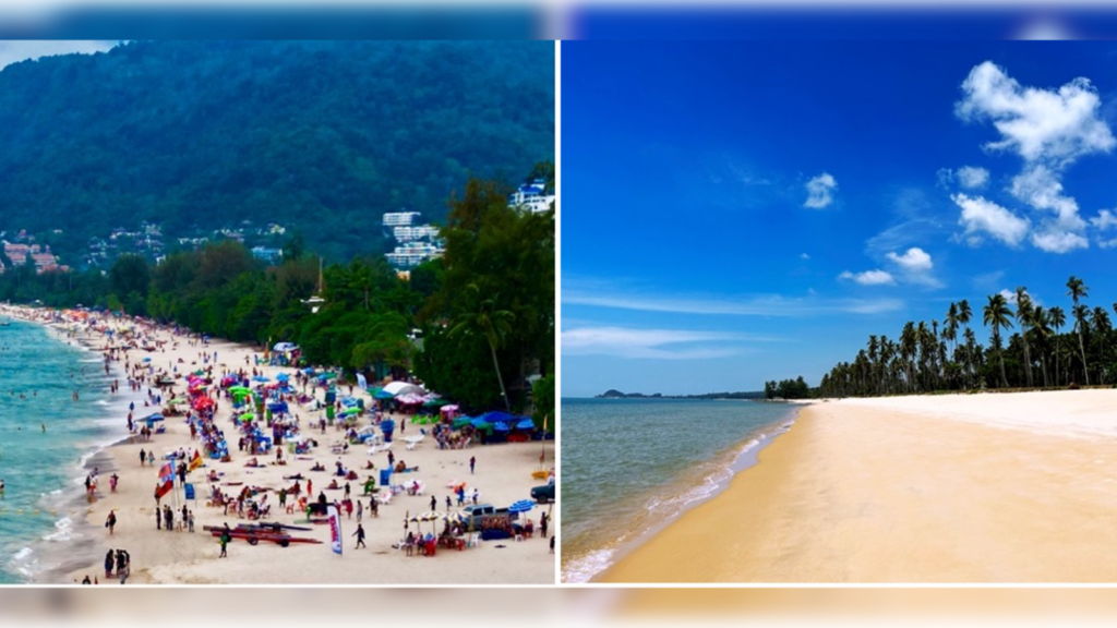 Beaches: Patong Beach (left) and Sichon Beach, named as one of Thailand’s best by Lonely Planet