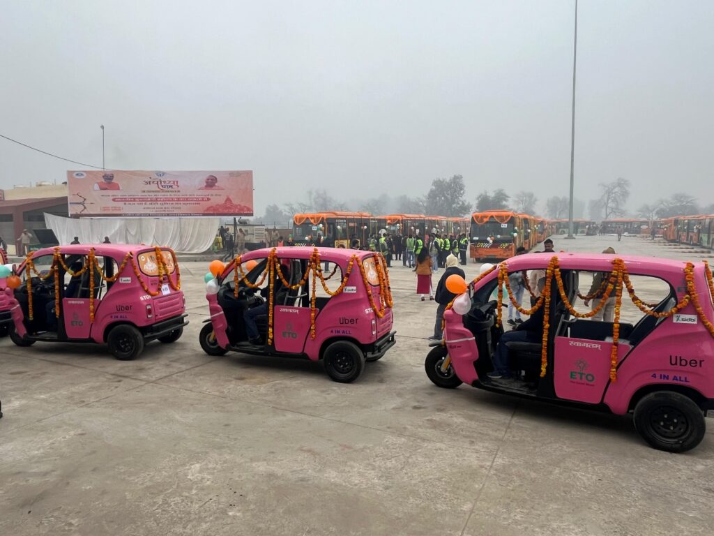 Uber EV Autorickshaw service launched in Ayodhya, 14 Jan 2024