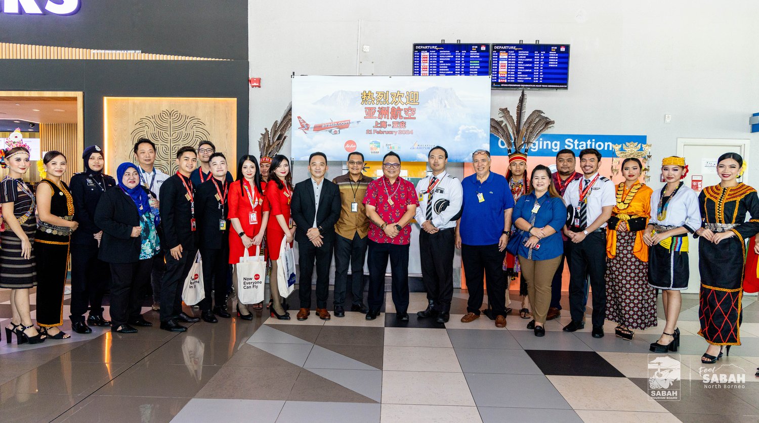 AirAsia's inaugural Kota Kinabalu-Shanghai flight achieves full capacity
