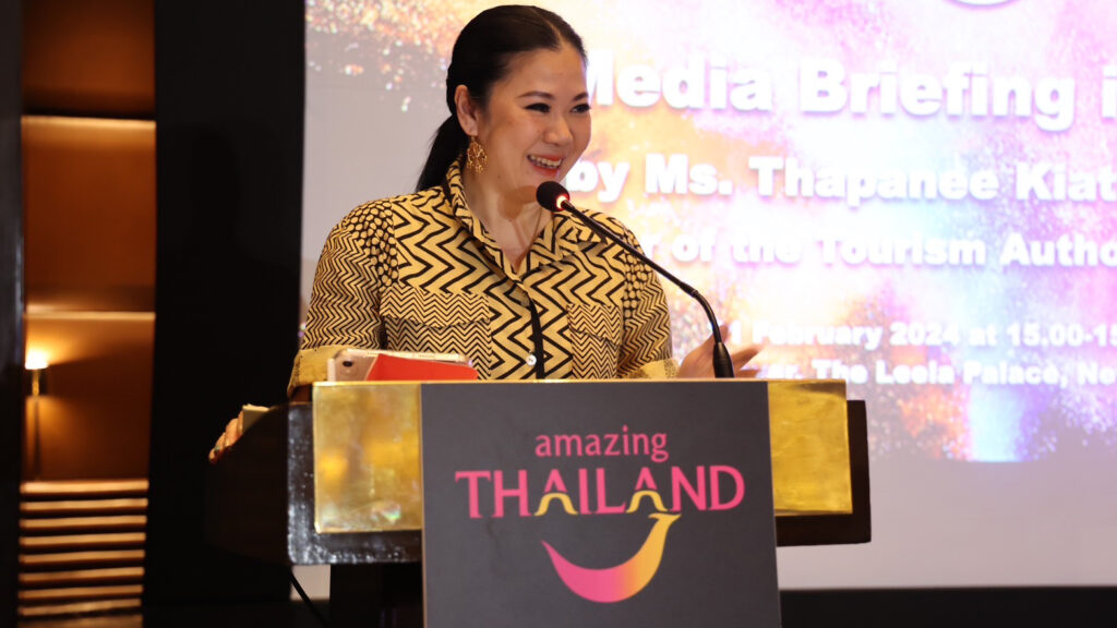 Amazing-Thailand-Media-Briefing-at-SATTE-2024-TAT-Governor-Thapanee-Kiatphaibool