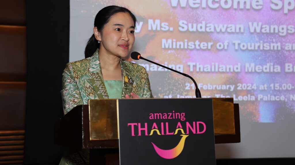 Amazing-Thailand-Media-Briefing-at-SATTE-2024-Tourism-Minister-Sudawan 