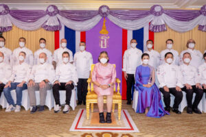 Bangkok Chef Charity 2024 Group Photo of Nuntiya & Chefs with HRH Princess Maha Chakri Sirindhorn