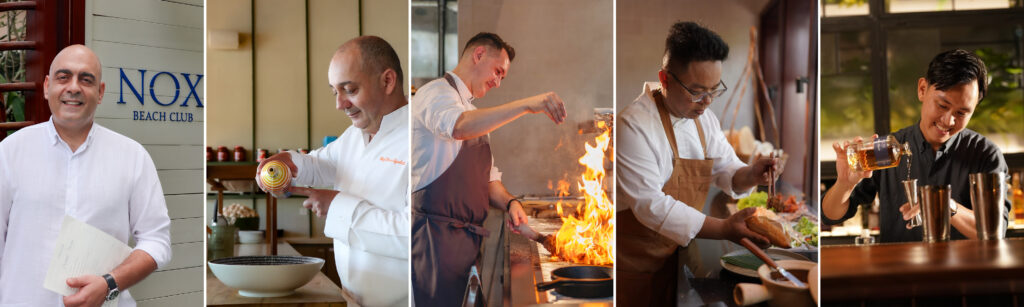 NOX Beach Club’s talented F&B team has extensive experience in leading bars and restaurants worldwide