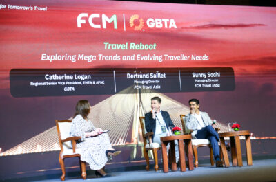 Bertrand Saillet and Sunny Sodhi Speaking at FCM Corporate Travel Summit
